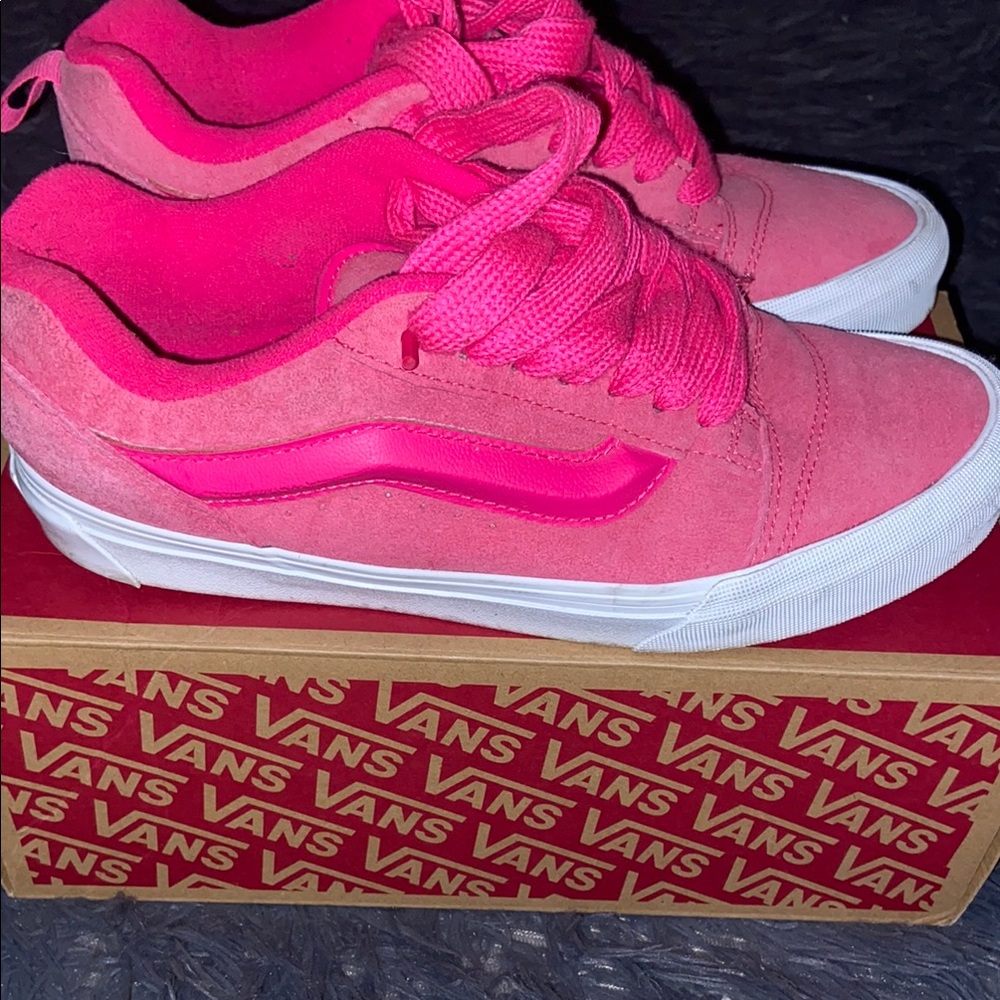 Vans Pink Suede Sneakers